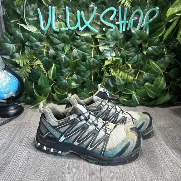 Salomon Athletic Shoes in Gray and Blue - Picture 1 of 9